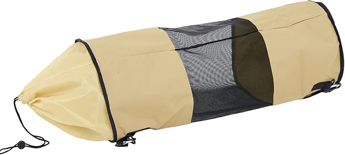 Boat Trash Bags Waterproof Reusable Mesh Garbage Storage 33.1 Inch Height 10.2 Inch Diameter - Lightweight Durable Oxford Cloth Convenient Outdoor Camping and Boating Use