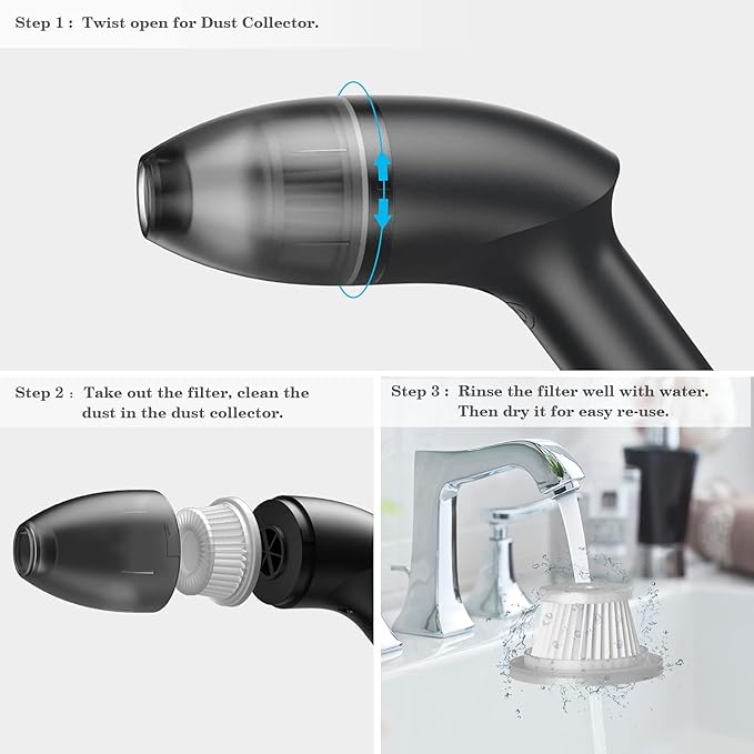 Mini Vacuum Cleaner-RechargeableCordlessDesk Vacuum Cleaner for DustHairCrumbsCarSewing Machine (H043)