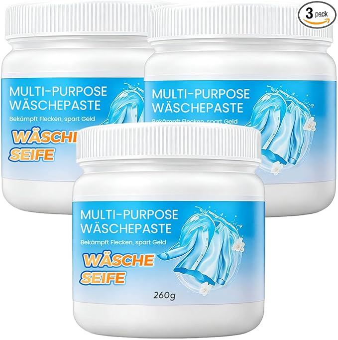 Multi-Purpose Deep Cleaning Laundry Paste 2026 New Multi-functional Stain Remover for ClothesDeep Stain RemovalAll-Purpose Clothing Cleaning Cream (3PCS)