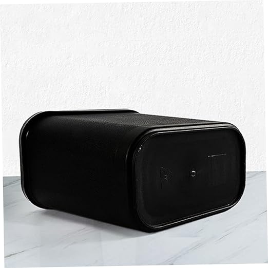 Zerodeko Thickened Plastic Trash Can for Bedroom Bathroom Office Hotel Rectangular Garbage Storage Container Wastebasket Without Lid Fire Resistant Bin for Home and Commercial Use