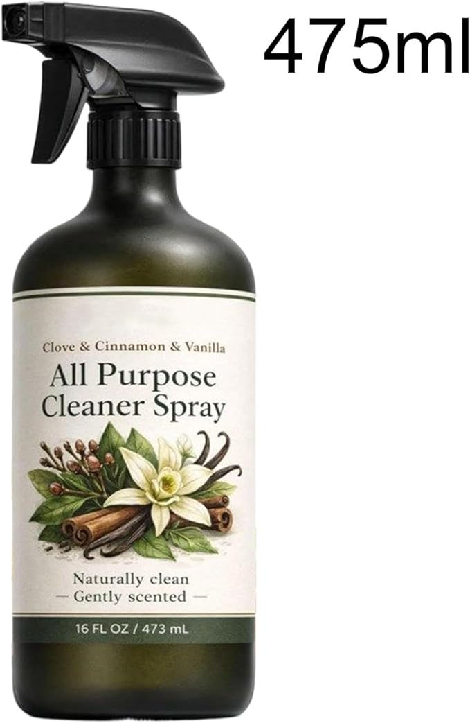 Powerful Cleaning Spray Stain Remover Solution 475ml Bottle with Scented Formula Kitchen Counter Cleaner All-Purpose Spray with Build Cleaning Sprayer for Stainless Steel and Bathroom
