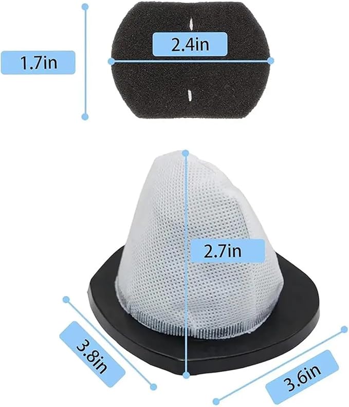 MIUYTRN 4 Pcs 3-in-1 Turbo Lightweight Stick Vac Series 2030 Part Vacuum Cleaner Spare Replacement Parts cuicui