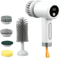 Electric Scrubber for Cleaning3-Level Electric Adjustable Household Tool with 5 Brush Heads - Shower Scrub Brush | for Bathtub Tile Grout Floor Toilet Kitchen Wall Home Household Apartment Car Basebo