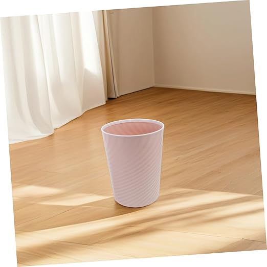 2pcs Small Rubbish Bin No Lid Design Wastebasket for Bathroom Office Bedroom Compact Garbage Container for Daily Waste Management