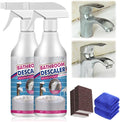 Bathroom Descaler Foam Cleaner 2026 New Powerful Cleaner Spray Stubborn Stains Cleaners Multipurpose Bathrooms Cleaning Foam Spray Rinse Cleaning Foam for Kitchen Bath Sink Glass (2PCS)
