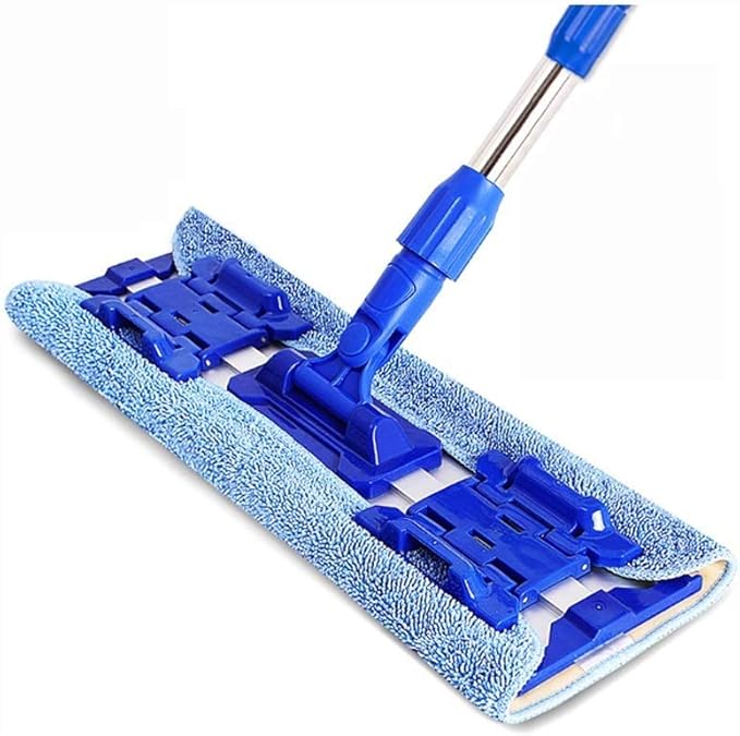 Microfiber Hardwood Floor Mop Washable &amp Reusable Flat Mops Cloths/Pads for Wet or Dry Cleaning