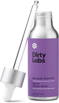 Dirty Labs | Murasaki Scent | Laundry Fragrance Oil and Glass Dropper | 80mL (2.7 fl oz) | Jasmine Matcha and Vetiver Blend | Laundry Scent Booster | Pairs with Dryer Balls | Hypoallergenic