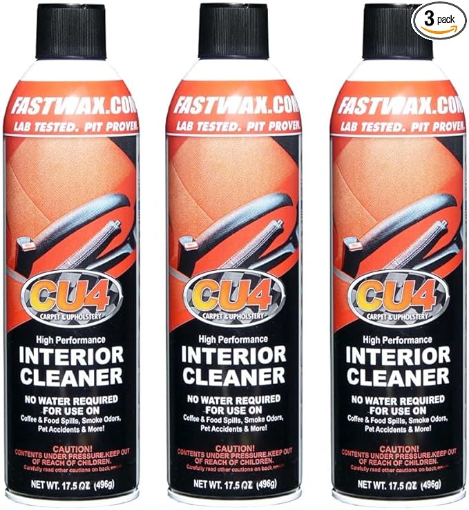 CU4 Carpet &amp Upholstery Cleaner – Stain Remover &amp Odor Eliminator for Fabric Carpet &amp Upholstery 3-Pack