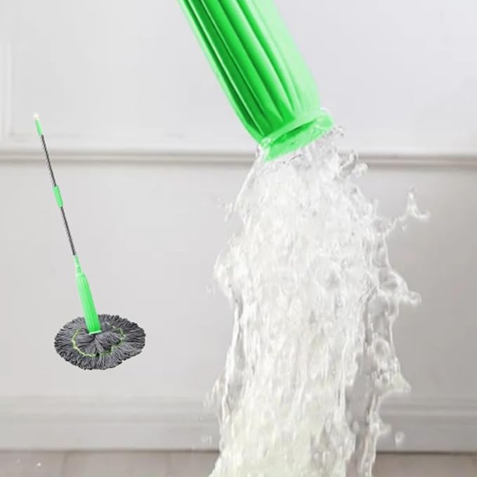 FOTN 2 in 1 Dehydrated Mop 2024 New Self-Wringing Twist Mops for Floor CleaningSelf Wringing 360 Flat Mop with Stainless Detachable Steel Handle (1PC+1 mop Head)
