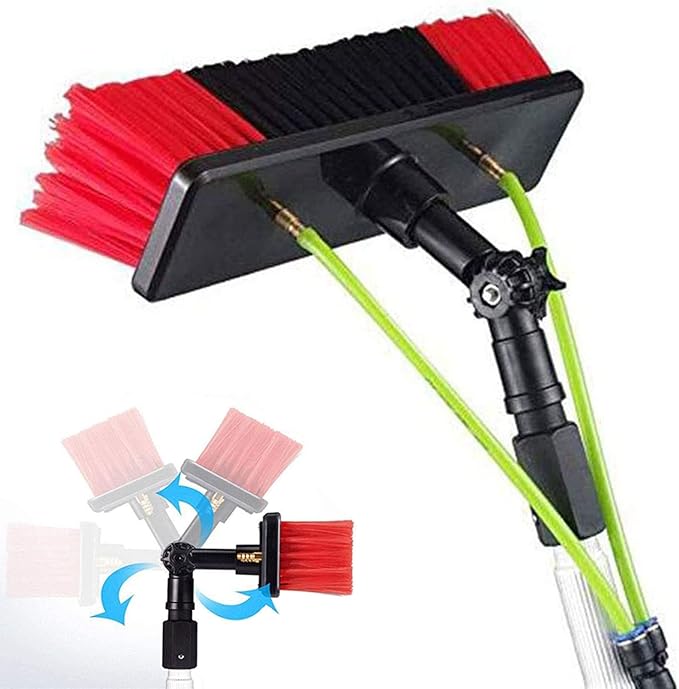 30ft Window Cleaning Pole Water Fed Pole Kit Window and Solar Cleaning Pole with Water Fed Telescopic Brush Suitable for Solar Panel Cleaning (Size:) (6M)