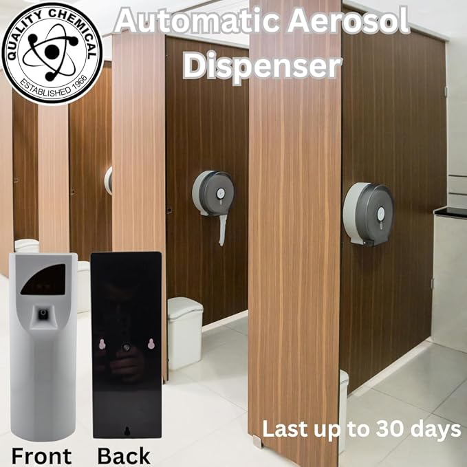 Quality Chemical Professional Automatic Air Freshener Spray for Metered Aerosol Fragrance Cans - Home Automatic Air Fresheners for Air Freshening and Odor Elimination (Pack of 1)