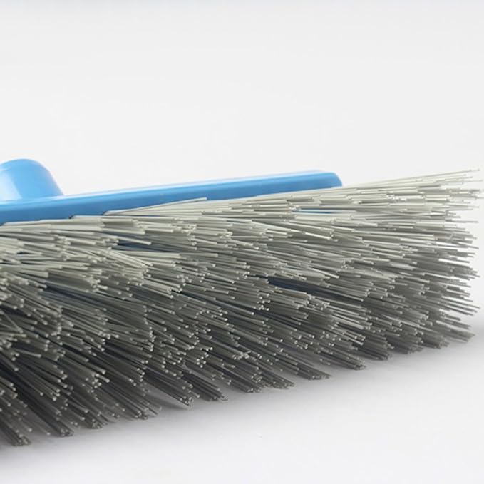 Shower Floor Scrub Brush with Long Handle Stiff Bristle Tile and Grout Cleaning Brush for Bathroom and Kitchen Floors for Indoor and Outdoor Use