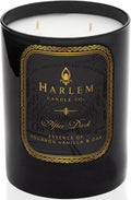 HARLEM CANDLE CO. After Dark - Luxury Scented Soy Candle 11 oz - 80-Hour Burn Time | Bergamot Saffron Bourbon Vanilla Oak | Scented Candles for Home