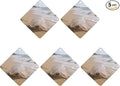 5PCS Car Air Freshener Hanging Personalized Double Sided Transparent Beach Car Fresheners Long Lasting New Cars Scents Cute Automotive Freshies for Closets Drawers (tea)