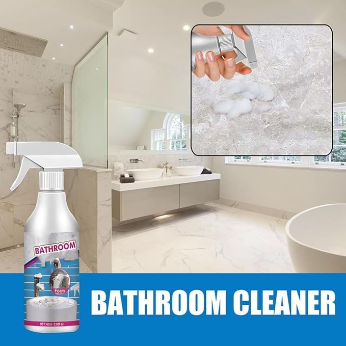 Life Sunny Bathroom Descaler Lifesunny Bathroom Cleaner Lifesunny Foam Cleaner Bathroom Descaler Stubborn Stains Cleaner for Bathroom Glass Wash Basin Bathtub (3pcs)