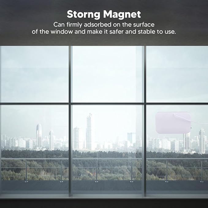 Double Sided Window Cleaner Glass Wiper Magnetic Cleaning Tools Magnetic Glider Washing Brush Tools for High Rise Double Car Glazed Windows Thickness 3 to 10mm