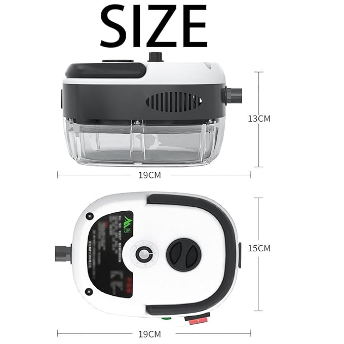 Muntuni Steam Cleaner 2500w Handheld High Temperature Pressurised Steam Cleaner Steam Cleaner for Car Floor Kitchen Bathroom Tileswhite