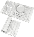 Large Stone Dish Drying Mats for Kitchen Counter 28(L)×16(W) Marble-Pattern Collapsible Quick Drying Dish Mats Ultra Absorbent Diatomaceous Earth Mats for Dishes  Match Any Countertop