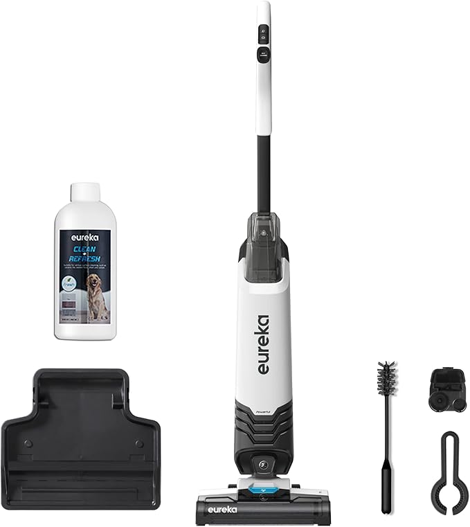 Eureka All in One Wet Dry Vacuum Cleaner and Mop for Multi-Surface Lightweight Self-Cleaning System for Hard Floors and Area Rugs 2-in-1 Corded