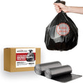 4-6 Gallon Trash Bags 300 Count Black Garbage bags Multi-purpose Trash Can Bin Liners for Bathroom Office Industrial Commercial Janitorial Municipal Recycling