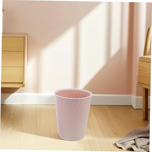 STOBAZA 2pcs Small Plastic Trash Can Wastebasket No Lid Design Garbage Bin Container for Bathroom Office Bedroom Living Room Office Kitchen
