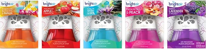 Bright Air Scented Oil Air Freshener Calm Waters and Spa Blue 2.5 Oz