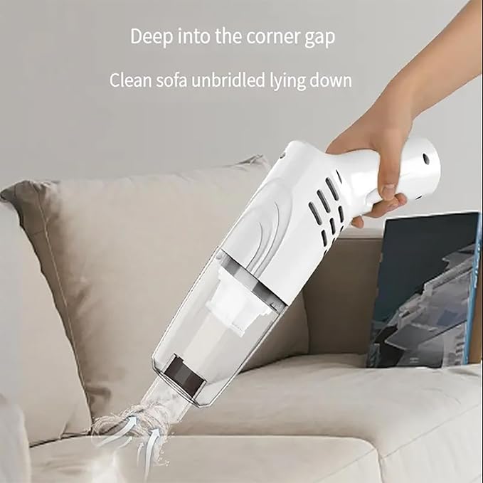 Portable Vacuum Cleaner Upright Vacuum Clean Machine 2 Modes of Powerful Suction Up to 30 Mins Runtime Detachable Filter Element and Easy to Clean for Hard Floor Carpet and Pet Hair