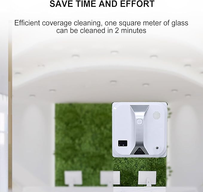 Automatic Window Cleaner Robot Smart Window Glass Cleaning Robot Remote ControI &amp 3000Pa Strong Suction No Noise For Outdoor/Indoor