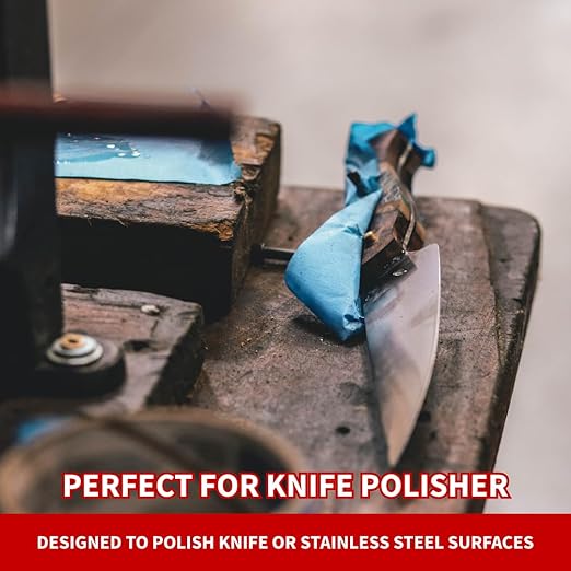 Combat Abrasives Knife Polishing Kit for Buffing &amp Polishing Steel or Stainless Steel 7 Piece Kit