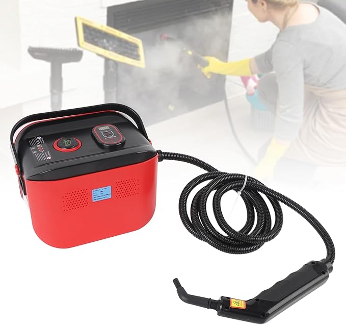 Pressurized Steam Cleaner2500W Handheld Steam Cleaner for Home with 1.1L Water Tank Fast Heating Portable Steamer Cleaner for Car Detailing Kitchen Bathroom High Pressure