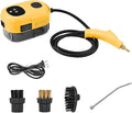 Handheld Steam Cleaner - 15s Fast Heating 1100ml Portable Machine with 3 Brush Heads for Home Car Detailing Kitchen Bathroom and Tile Cleaning - Efficient Pressurized Steam Solution in Green