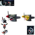 P-40 Warhawk Creative Propeller Car DecorP-40 Warhawk Car Air Freshener Vent ClipLong Lasting Odor Eliminator Shark Nose Style Air Freshener Clip for Most Air Vents Men's Car Accessory (mix)