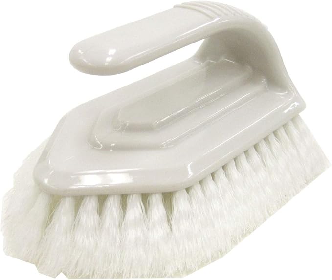 15 cm Width Bathroom Cleaning Brush White App 11.5 H x 7.8 W x H Corner Bath Brush Works Tile Floor Grout for BT – 120