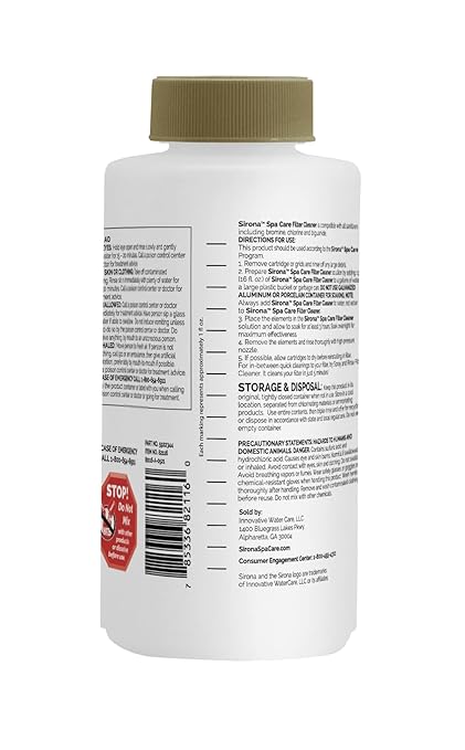 Sirona 82116 Filter Cleaner 16 oz