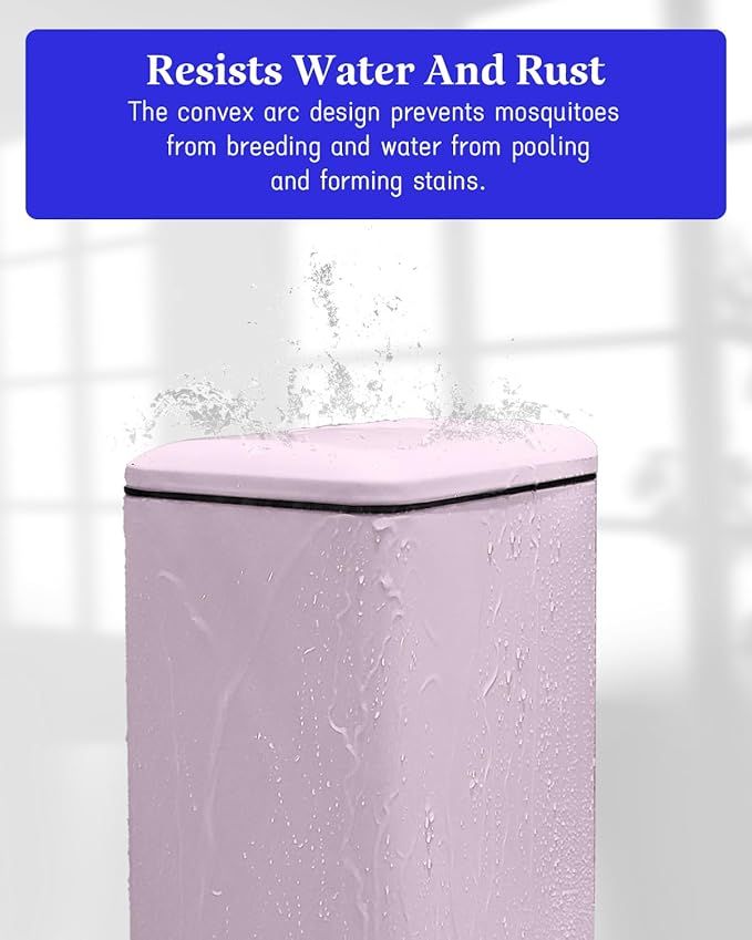 8 Gallon Step Trash Can with Soft Close Lid 30L Stainless Steel Garbage Can Fingerprint Resistant with Removal Inner Bucket Pink Trash Can for Home Kitchen Laundry Room Office Bathroom