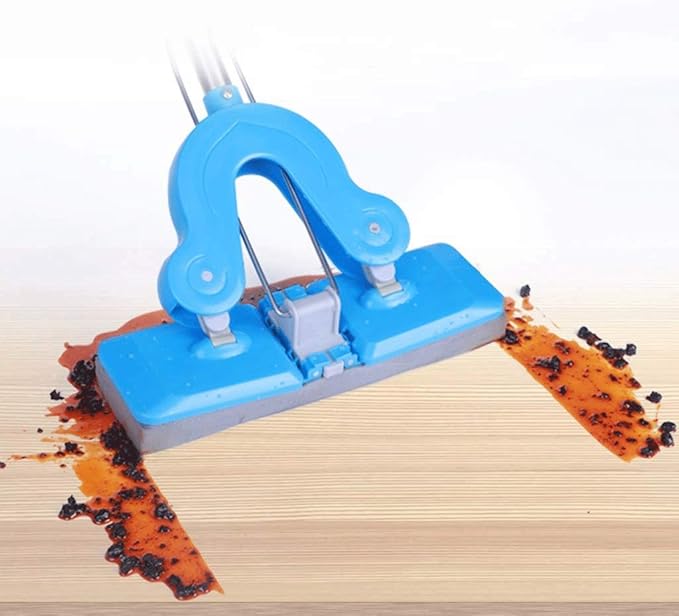Mop - Self Wringing Mop Lazy Flip Flat Mop Wet and Dry Flip Mop with Stainless Steel Handle