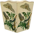 Marye-Kelley- Butterflies &amp Caterpillar Wastepaper Basket Wastebasket Decoupage Wood Decorative Wastebasket for Kitchen Bathroom Bedroom Living Room Handmade Made in The USA