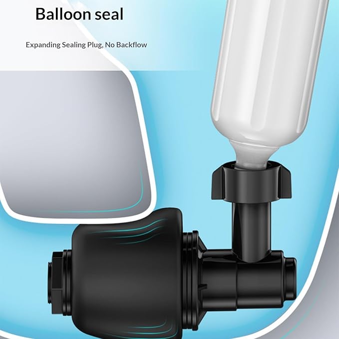 Declogger Toilet Drain Cleaner High Pressure Air Plunger with 3 Nozzles for Sink Bathtubs Pipe Clogs