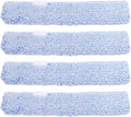 OUNONA Replacement Window Scrubber Pads 4-Pack Reusable Microfiber Cleaning Sleeves for Glass Windows Bathroom Mirrors and Tabletops 14.17X2.75X2.75 Inches