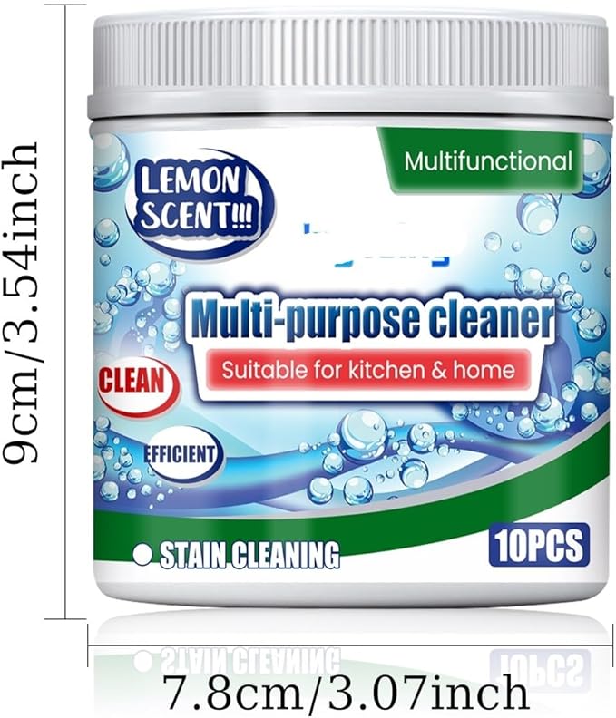 Multi-Purpose Cleaning Tablets For Bathroom Kitchen &amp Stove - Deep Clean Tough Stains &amp Grease(3PCS)