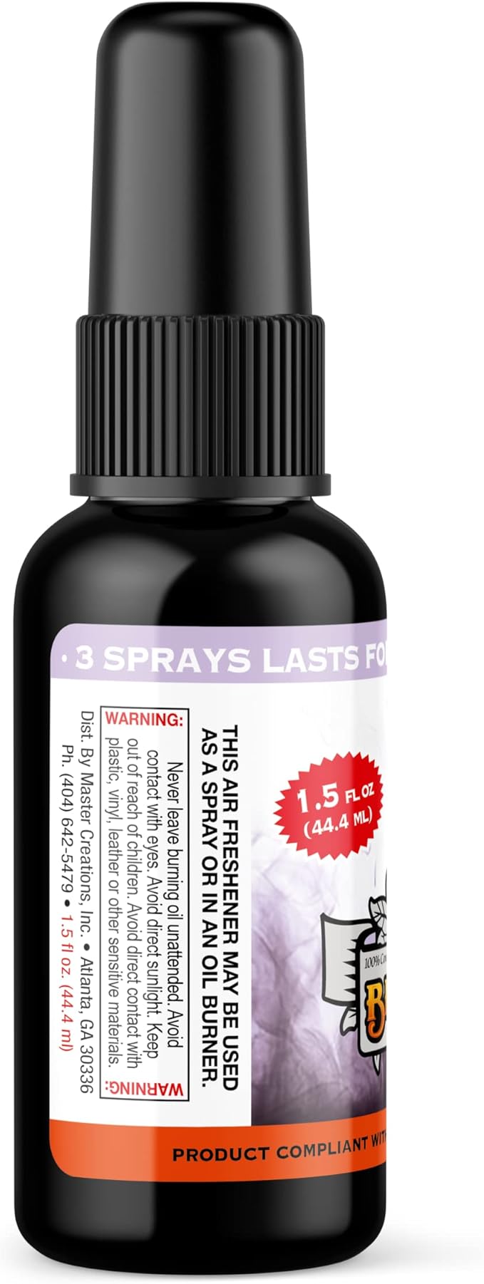 BluntPower (Lavender 5 Pack) Concentrated Air Freshener - Premium Oil Based Air Freshener Spray For Home and Car - Long-Lasting Bathroom Spray Car Freshener &amp Odor Eliminator Spray