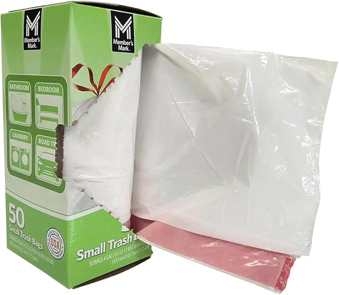 Member Mark 4-Gallon Drawstring Trash Bags Fresh 100 ct.