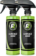 ExoForma Surface Max 16oz (2 Pack) Waterless Car Wash &amp Detail Spray | Instantly Cleans Shines and Protects | Advanced Hydrophobic Polymer Formula for Paint Glass Chrome &amp More