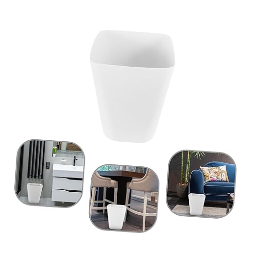 ABOOFAN Square Trash Can Home Office Bedroom Kitchen Easy Clean Plastic Waste Basket