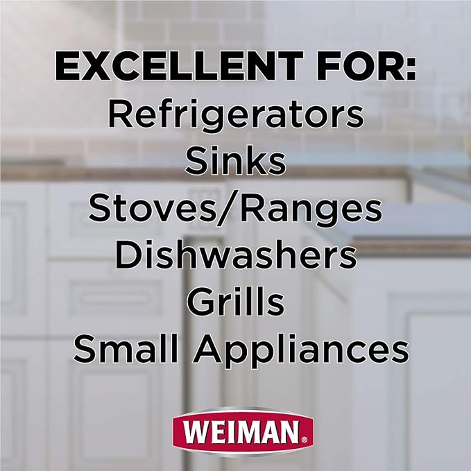 Weiman Stainless Steel Cleaner &amp Polish Aerosol 17 oz - 6 Pack