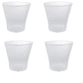 Generic SOL MAR White Wired Mesh Waste Basket 4 Pack 10.75 in Tall (2.72 Gallons = 10.89 Quarts = 10.3 Liters of Volume) Office Classroom Crafts Bathroom Garden Plant Cover Bonus Item Ettec