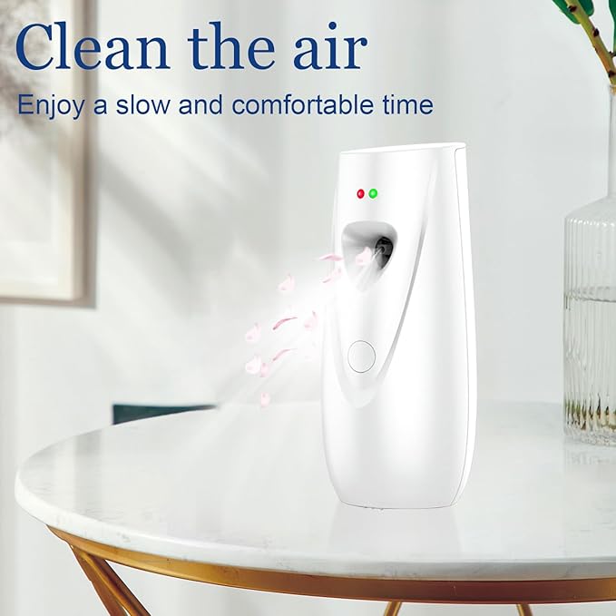 Automatic Air Freshener Spray Dispenser Free Standing or Wall Mounted Automatic Aerosol Spray Dispenser for Home Indoor Bathrooms Offices Hotels and Commercial Places (W-03)