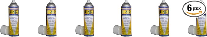 Luster Metal Polish Aerosol - Water-Based Stainless Steel Cleaner | Removes Oil Food Stains Watermarks | Restores Shine to Stainless Steel Chrome Copper Aluminum No Greasy Film or Fingerprints 6