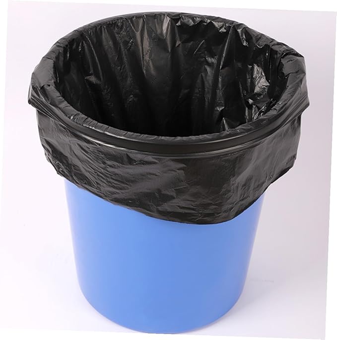 COHEALI 50pcs Heavy Duty Large Garbage Bags 80x100cm Black Trash Bags for Kitchen Office Outdoor Use Suitable for 100l Bins Commercial Contractor Waste Disposal