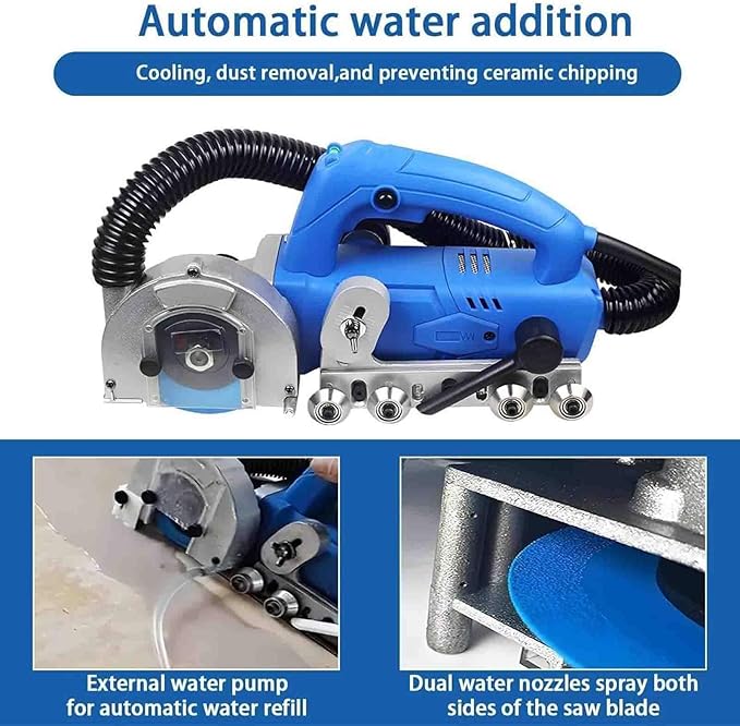 Professional Grout Remover MachineElectric Tile Gap CleanerSelf-VacuumingOld Cement &amp Grout RemovalHousehold Floor Tile Renovation &amp DIY Projects 5*sawblade